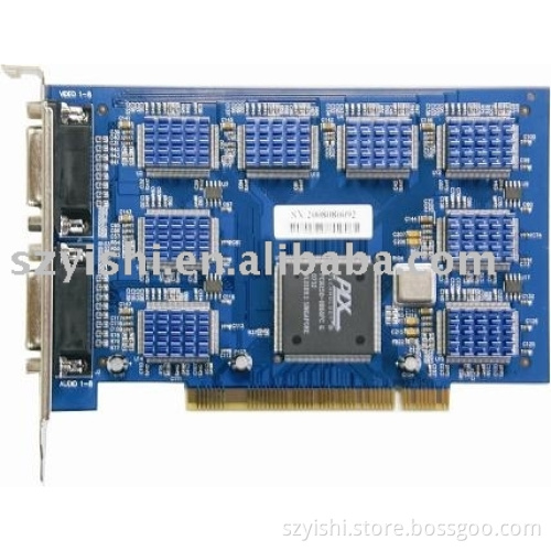 8ch video & audio real time dvr card